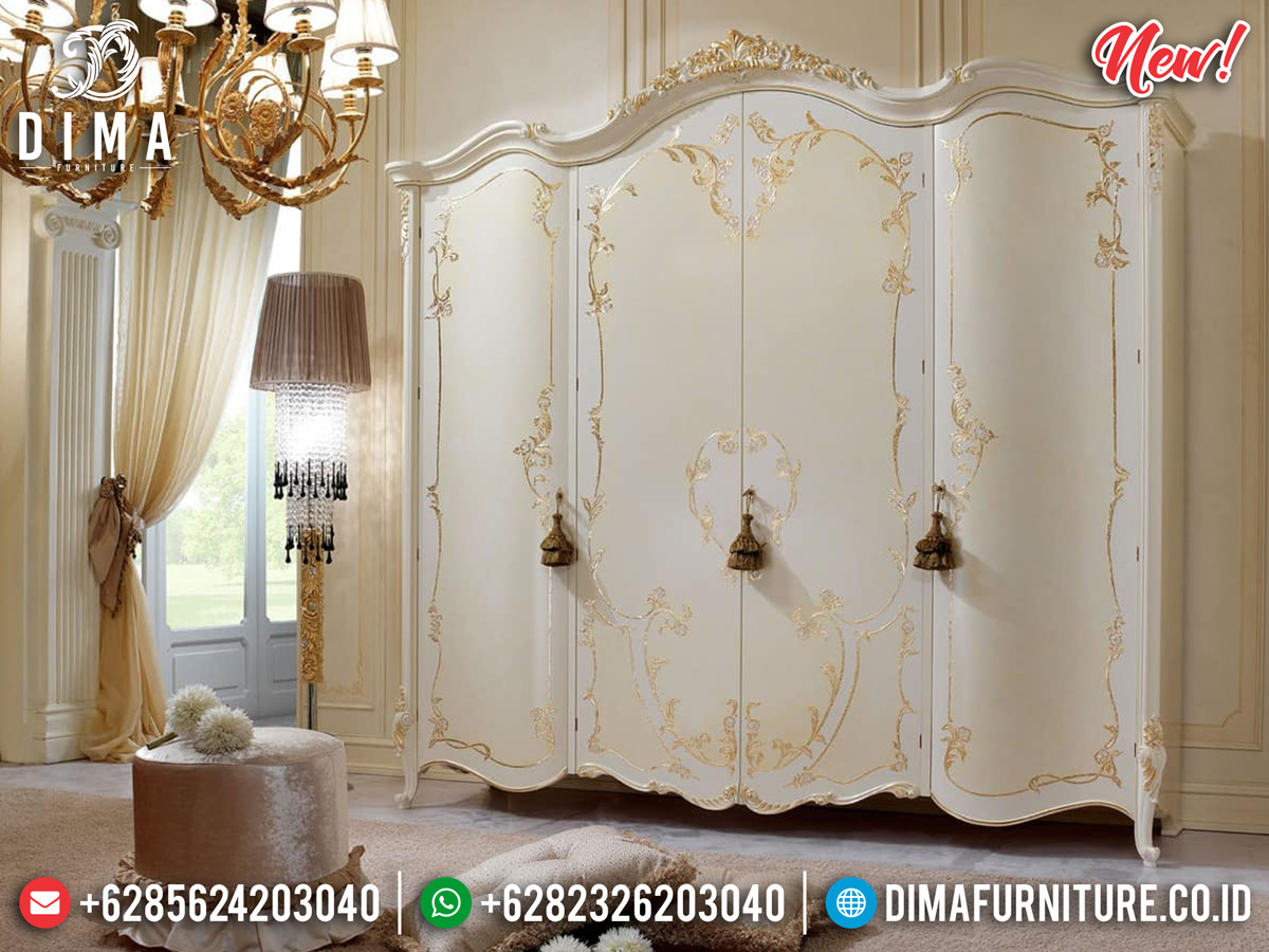 New Design Luxury Lemari Pakaian Mewah Duco Kombinasi Golden Paint BT-0284