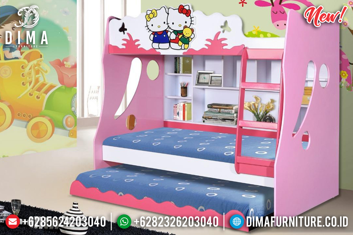 Popular Desain Set Kamar Anak Tingkat Hello Kitty Pretty Pink Bt 0250