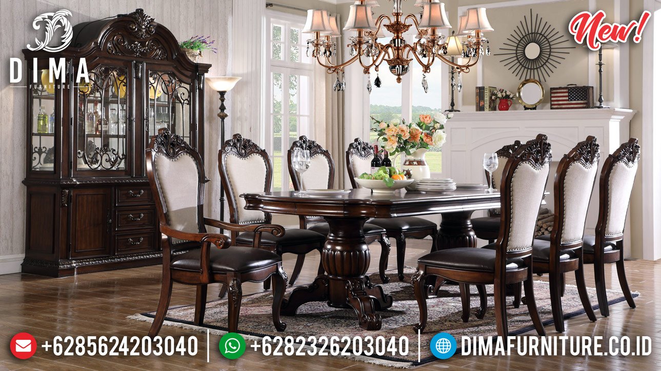 Harga Meja  Makan Kayu  Jati  Klasik  Cheap Price Furniture 