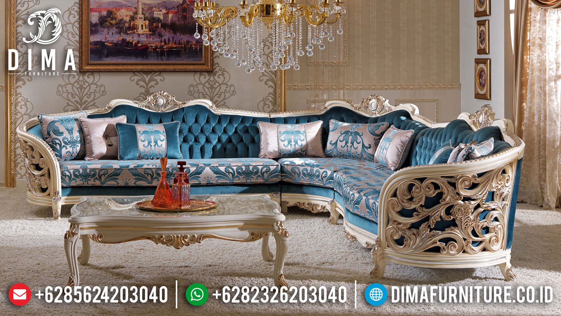 Harga Sofa Tamu Ukiran Klasik Mewah Luxury Type Great Wood Furniture Jepara BT-0690