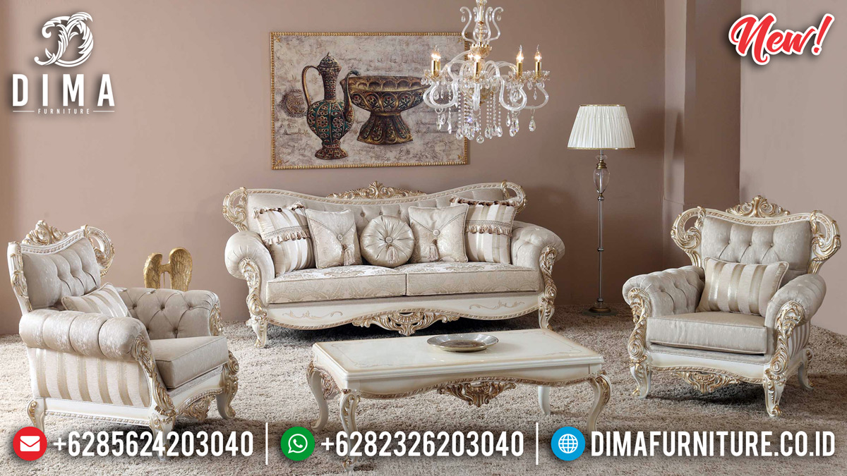 Classic Luxury Sofa Tamu Jepara Ukiran Mewah New Style Furniture Jepara BT-0809