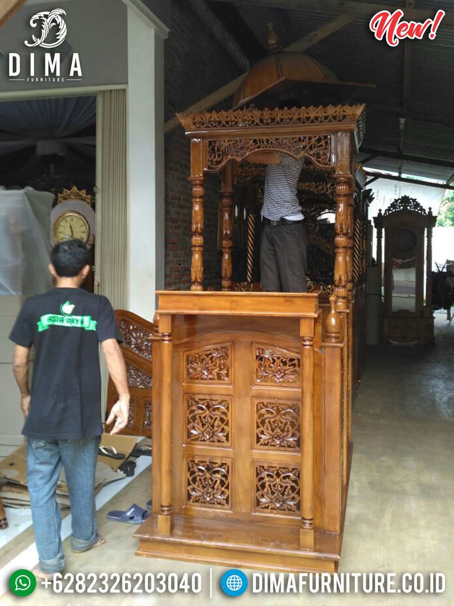 Jual Mimbar Kayu Jati Murah Furniture Luxury Jepara New Design Inspiring BT-0750