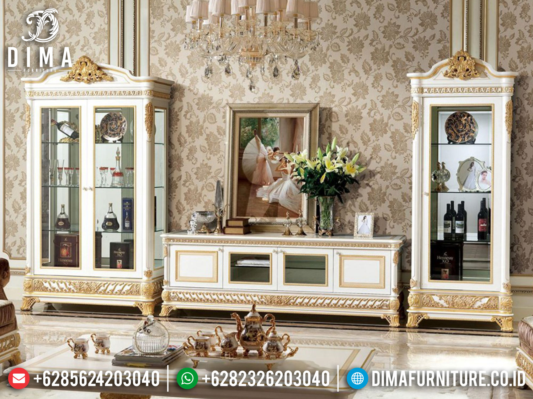 Jual Bufet TV Mewah Art Deco Living Room Luxury Design BT-0875