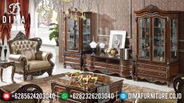 Bufet TV Mewah Jati Luxury Natural Color Combination BT-0984