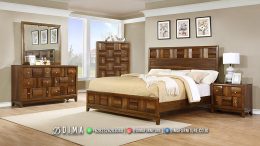 Furniture Kamar Tidur Minimalis Desain Baru Square Focus BT-1334
