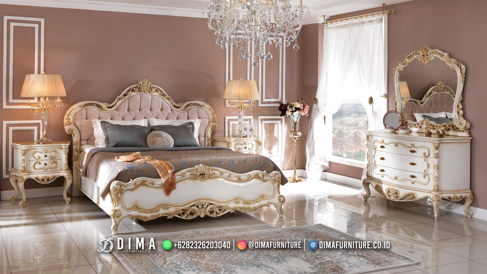 Beautiful Kamar Set Mewah Jepara Luxury Dionne BT-1421