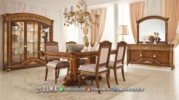 Furniture Jepara Meja Makan Terbaru Luxury Kayu Jati Perhutani BT-1408