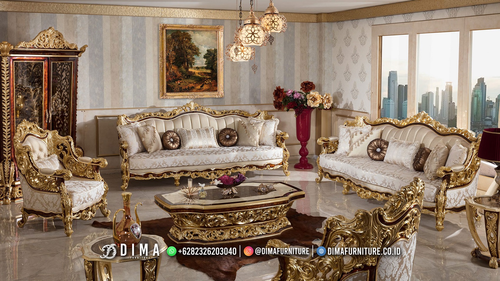 Kursi Sofa Tamu Mewah Jepara Luxury Majestic Design Glorious BT-1417