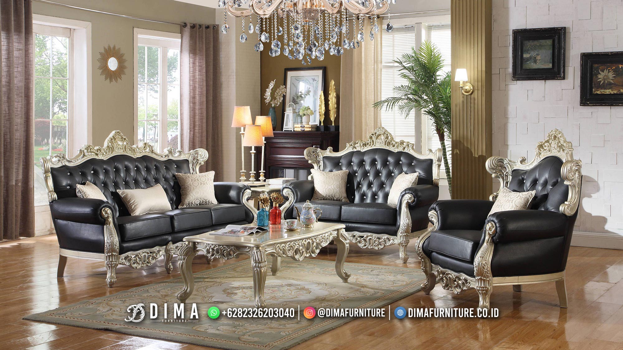 Harga Set Sofa Ruang Tamu Mewah Klasik 2020 Best Quality BT-1474