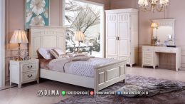 White Napolion Set Tempat Tidur Minimalis Modern High Recomanded BT-1438