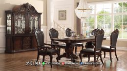 Meja Makan Mewah Jati Solid Wood Furniture Jepara Terlaris BT-1628