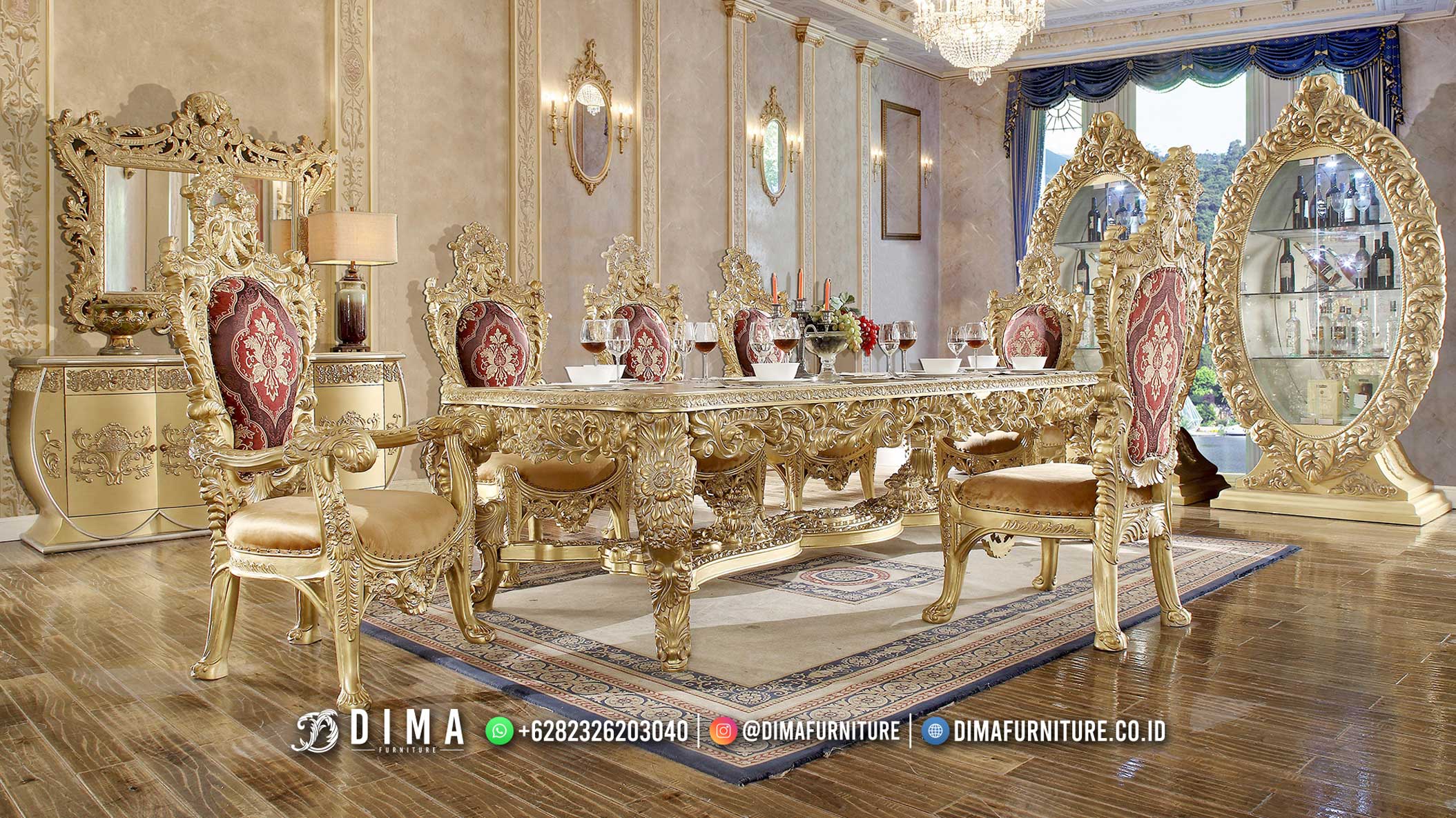 100% Recomanded Meja Makan Mewah Beauty Furniture Jepara BT-1652