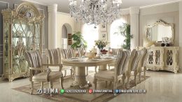 Luxury Duco Set Meja Kursi Ruang Makan Mewah Mebel Jepara BT-1740