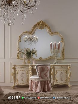 Model Meja Rias Mewah Princess Luxury Classic Furniture Jepara BT-1717
