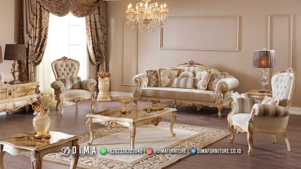Sofa Ruang Tamu Jepara Ukiran Klasik Mewah Melviano BT-1787