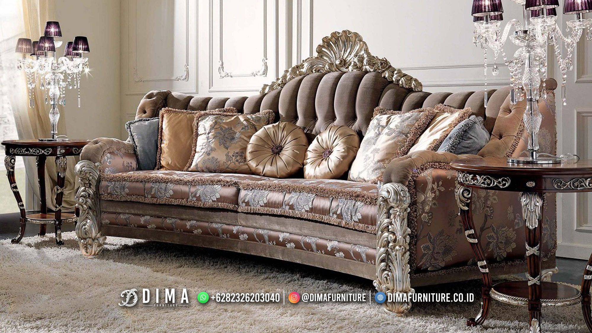 Luxury Renata Sofa Mewah Ruang Tamu Klasik Modern BT-1830