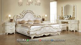 Tempat Tidur Jepara Mewah Duco Ivory Luxury Monalisa BT-1813
