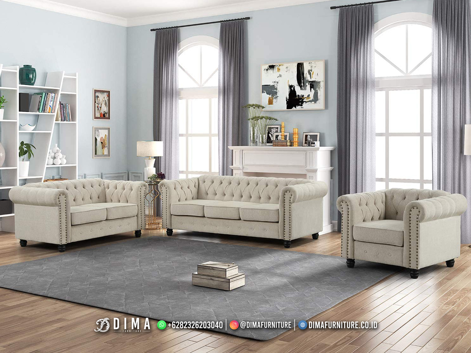 Sofa Tamu Minimalis Yovanca Furniture Jakarta Terbaik BT-2095