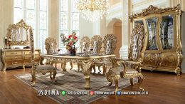Meja Makan Mewah Ukir Jepara Best Price Luxury Arion BT2169