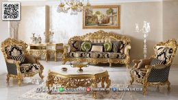 Great Style Sofa Tamu Mewah Ukiran Glmaours Gold BT2426