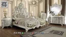 Luxury Carving Queen Crown Kamar Set Termewah BT2423
