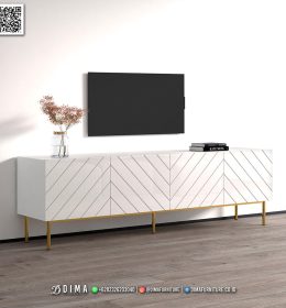 Model Bufet TV Terbaru Minimalis Kaki Besi MM1671