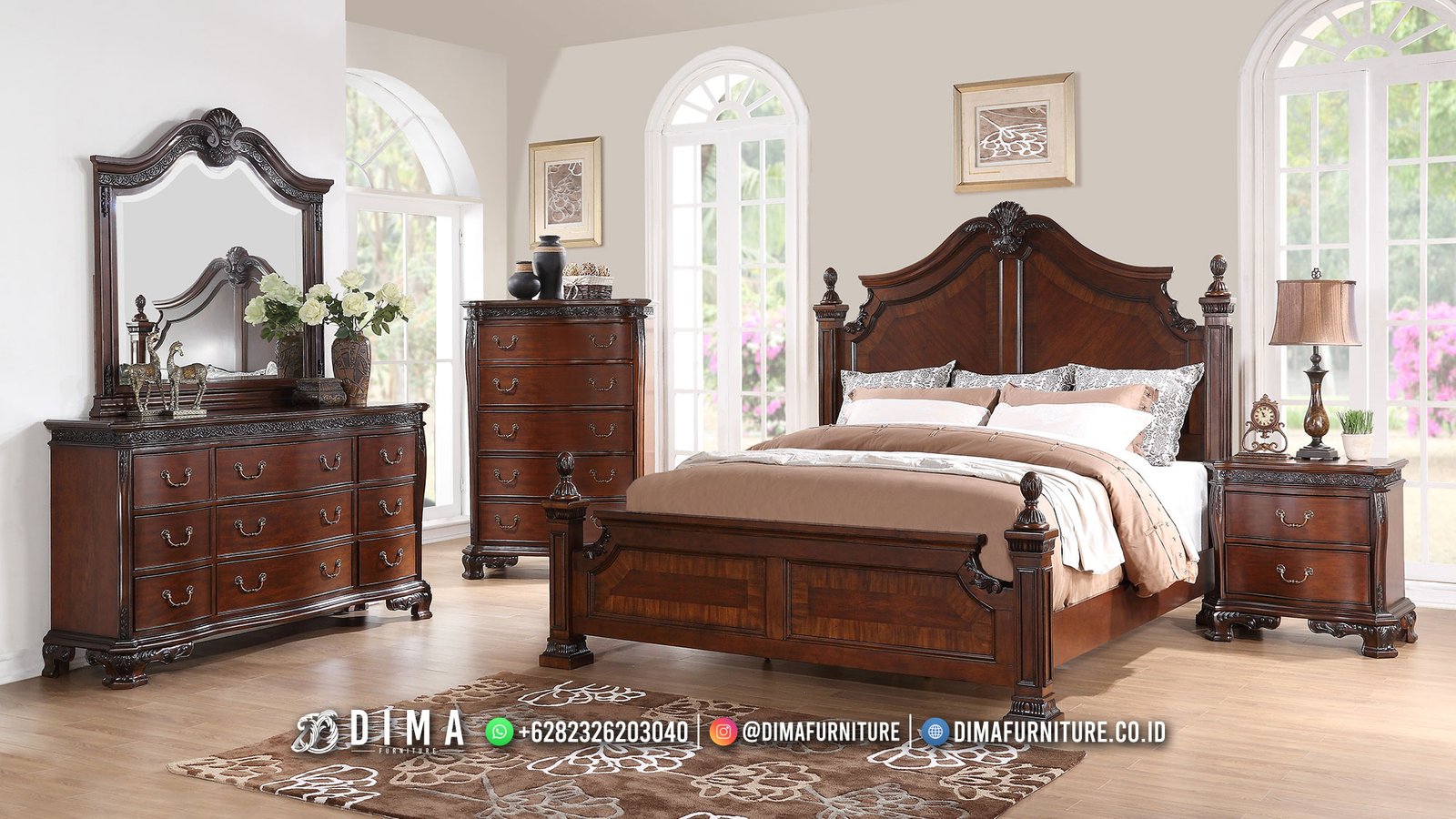 Jual Kamar Set Minimalis Jati Jepara New BT2574 Jual Kamar Set Minimalis Jati Jepara New BT2574