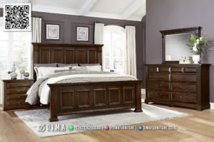 Kamar Tidur Kayu Solid Premium Dima Classic 37BT &mdash; Bufet TV Jepara | Buffet Jepara Terbaru | Meja TV Mewah