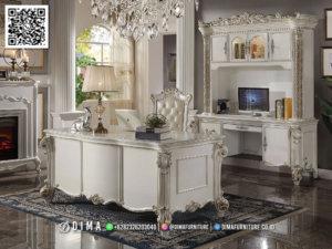 Meja Kantor Mewah Dima Versailles Classic Elegan 45BT &mdash; Bufet TV Jepara | Buffet Jepara Terbaru | Meja TV Mewah