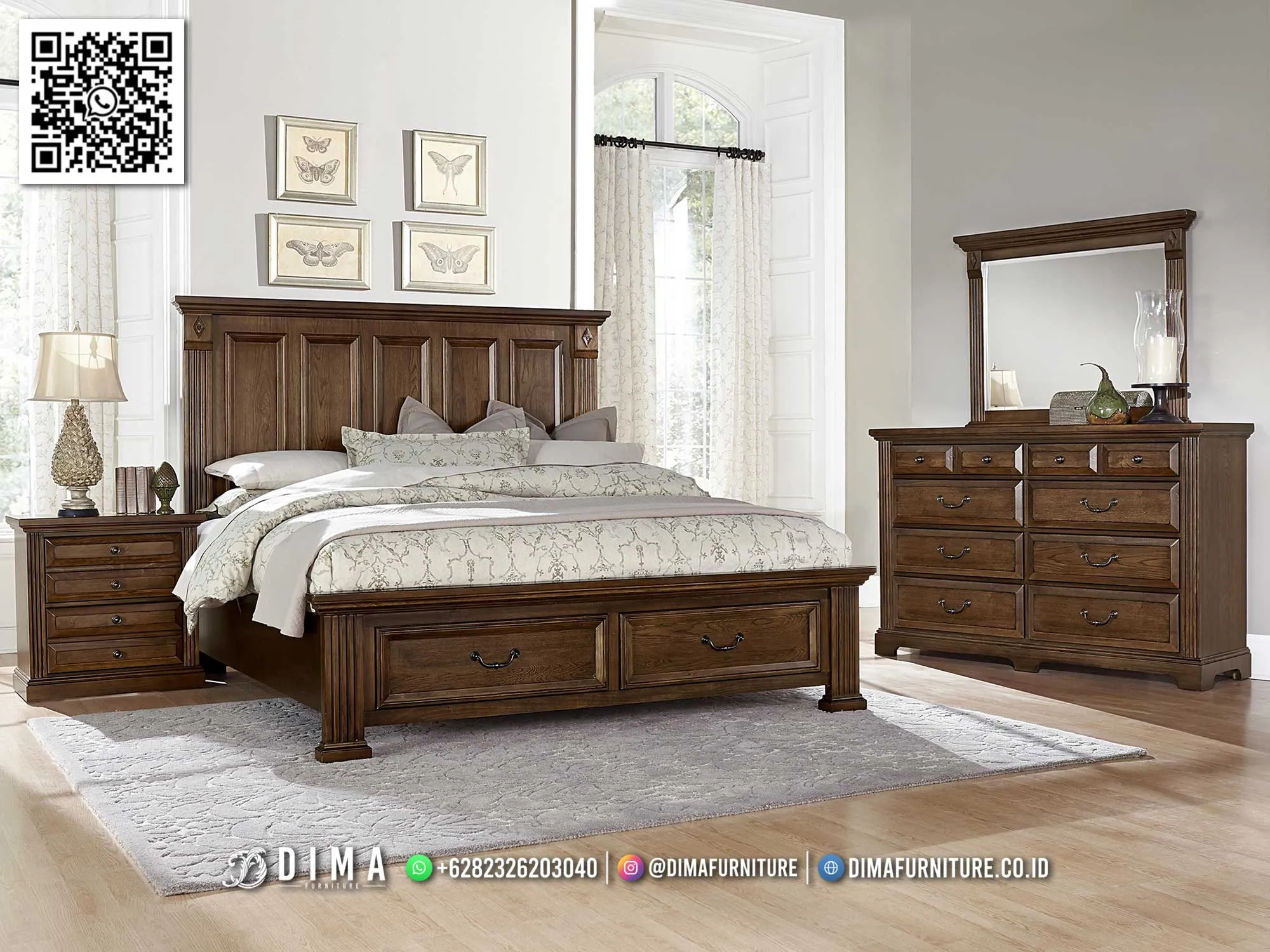 Kamar Tidur Minimalis Jati Desain Klasik Hangat 99BT Kamar Tidur Minimalis Jati Desain Klasik Hangat 99BT