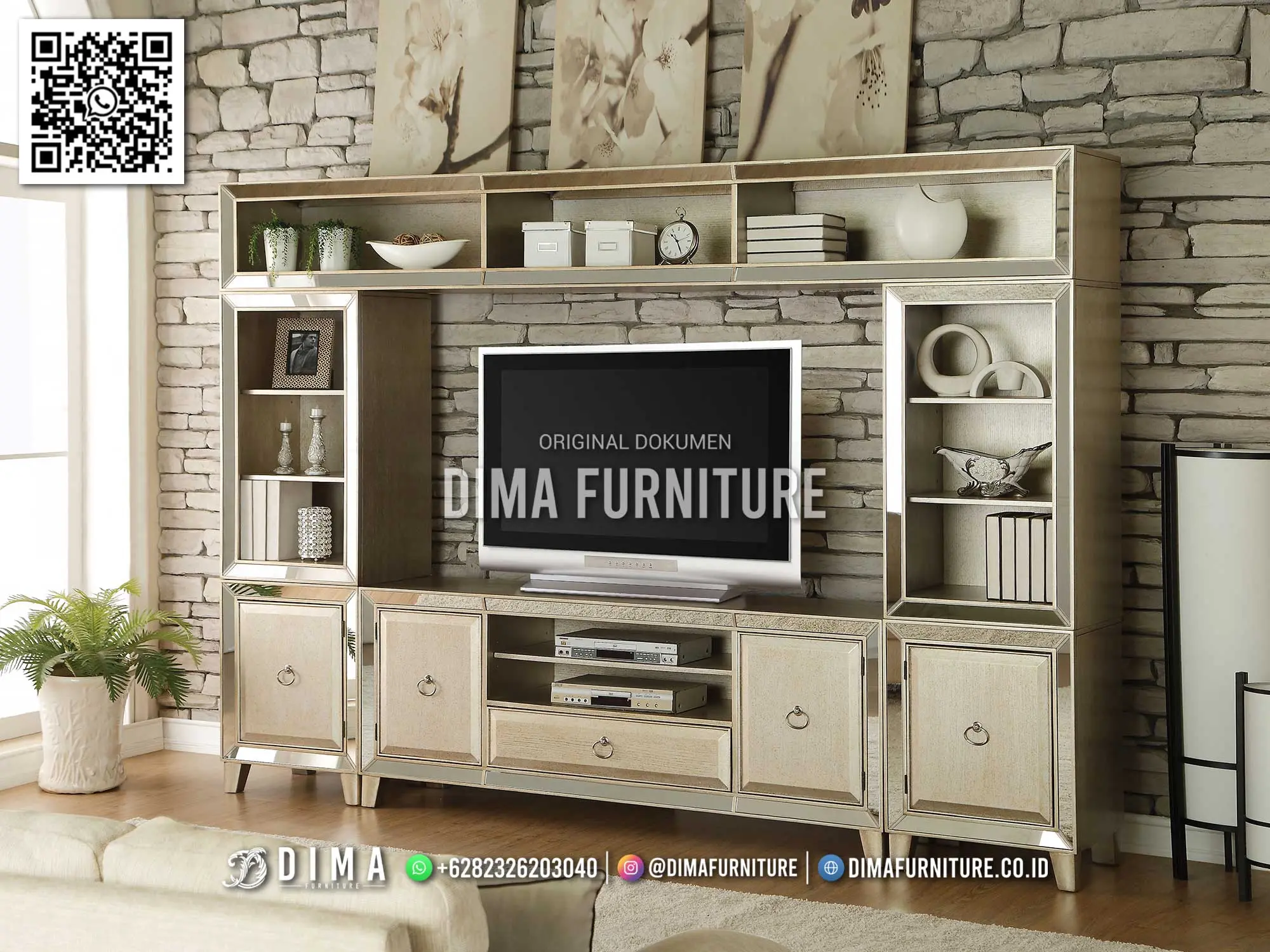 Bufet TV Mewah Marvella Desain Modern Elegan 77BT Bufet TV Mewah Marvella Desain Modern Elegan 77BT