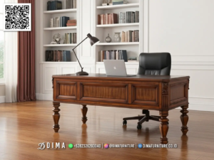 Meja Kantor Jati Mewah Klasik Eksklusif Jepara 70BT &mdash; Bufet TV Jepara | Buffet Jepara Terbaru | Meja TV Mewah
