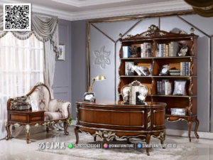 Premium Meja Kerja Direktur Klasik Mewah Jepara 67BT &mdash; Bufet TV Jepara | Buffet Jepara Terbaru | Meja TV Mewah