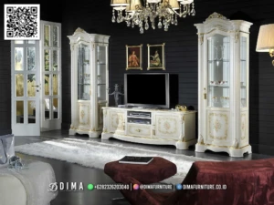 Bufet TV Mewah Florencia Royale Klasik Elegan 114BT &mdash; Bufet TV Jepara | Buffet Jepara Terbaru | Meja TV Mewah