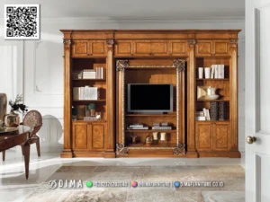 Bufet TV Klasik Kayu Jati Ashlyn Premium Series 122BT &mdash; Bufet TV Jepara | Buffet Jepara Terbaru | Meja TV Mewah
