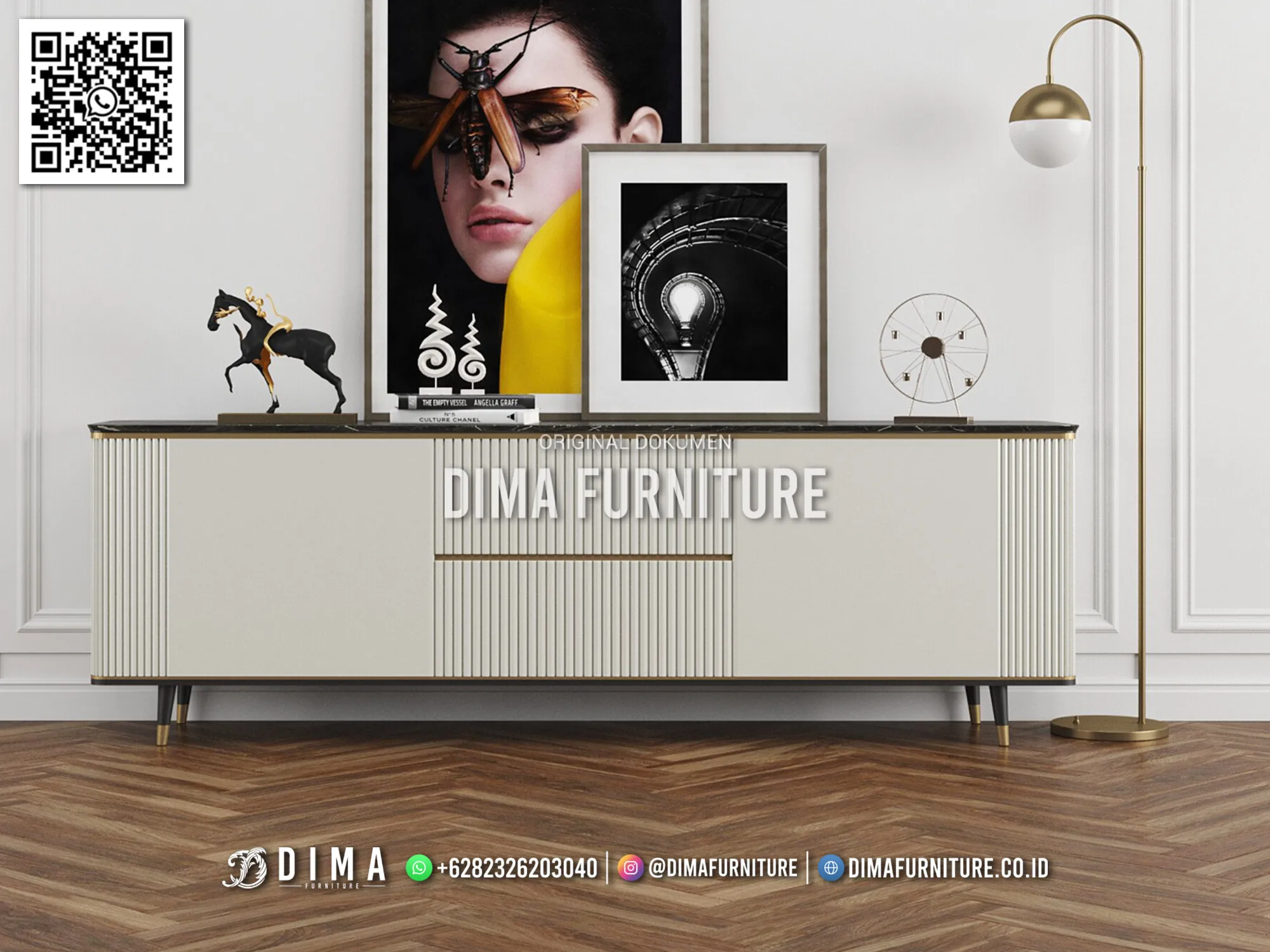 Bufet TV Modern Monokrom Grania Kualitas Premium 145BT Bufet TV Modern Monokrom Grania Kualitas Premium 145BT