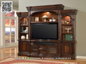 Lemari TV Klasik, Bufet TV Kayu Jati Mewah Elegan 138BT &mdash; Bufet TV Jepara | Buffet Jepara Terbaru | Meja TV Mewah