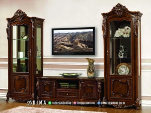 Bufet TV Jati Ukir Mewah Exclusive Soren 165BT &mdash; Bufet TV Jepara | Buffet Jepara Terbaru | Meja TV Mewah