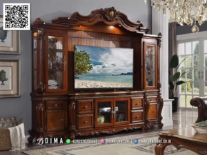 Bufet TV Jepara Jati Mewah Authentic Unggulan 176BT &mdash; Bufet TV Jepara | Buffet Jepara Terbaru | Meja TV Mewah