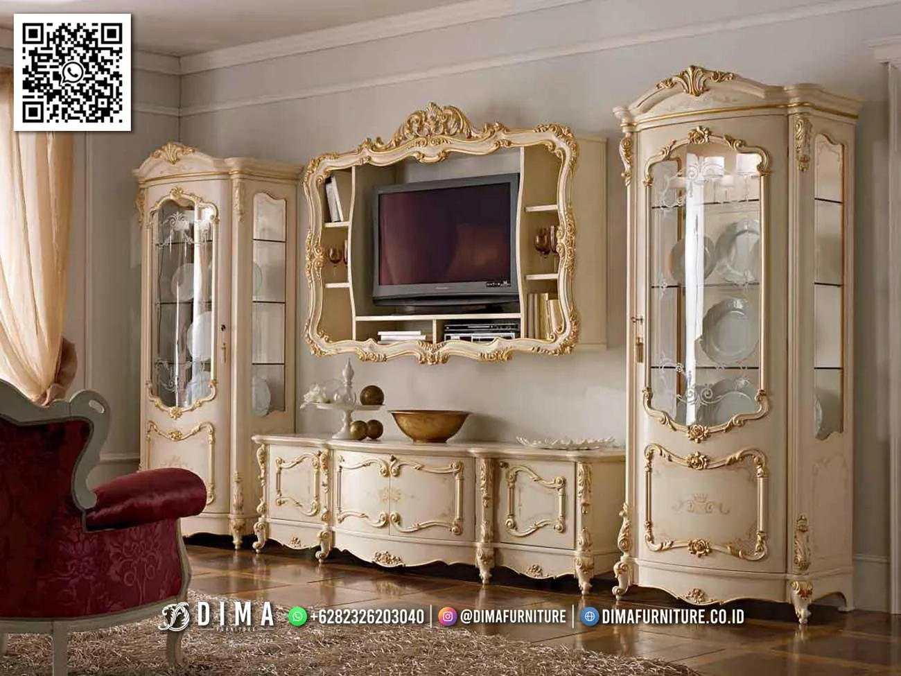 Bufet TV Jepara Mewah Vio Elegan Premium 172BT Bufet TV Jepara Mewah Vio Elegan Premium 172BT
