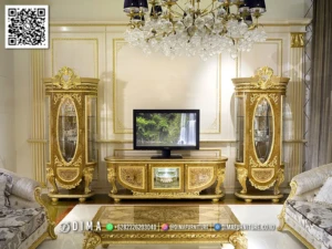 Bufet TV Mewah Ukir Emas Glamours Theodora 161BT &mdash; Bufet TV Jepara | Buffet Jepara Terbaru | Meja TV Mewah