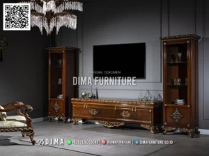 Bufet TV Jati Mewah Imperial Crown Paling Laris 182BT &mdash; Bufet TV Jepara | Buffet Jepara Terbaru | Meja TV Mewah