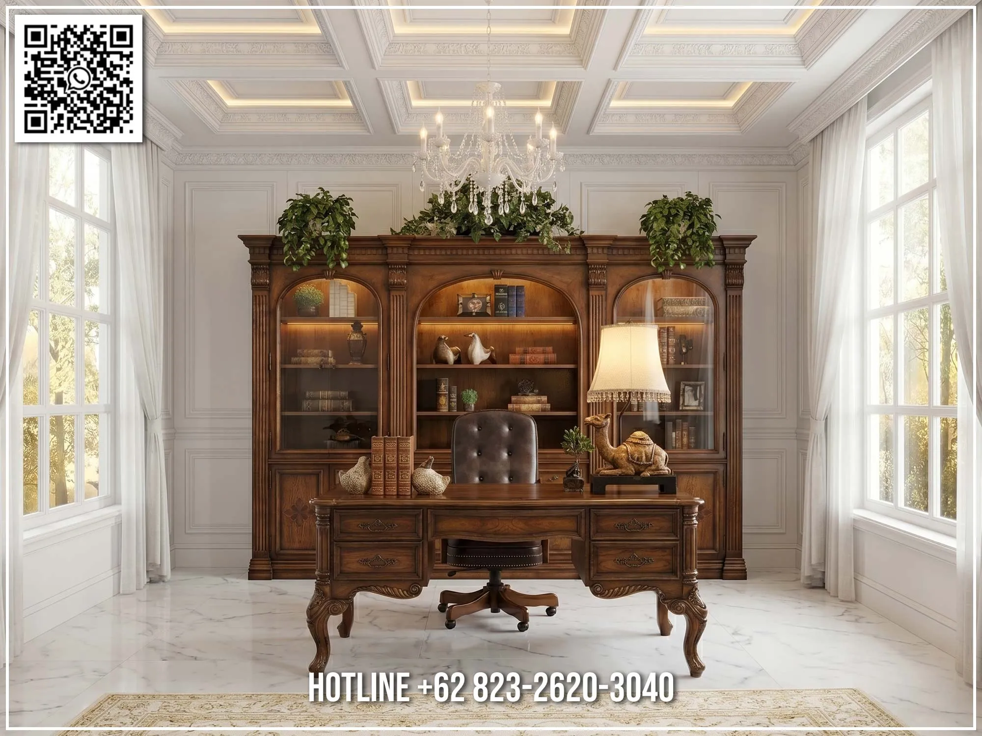 Desain Meja Kantor Jati Royal Executive Limited 214BT Desain Meja Kantor Jati Royal Executive Limited 214BT