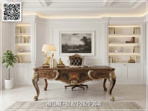 Harga Meja Kantor Executive Luxury Valentina 218BT &mdash; Bufet TV Jepara | Buffet Jepara Terbaru | Meja TV Mewah