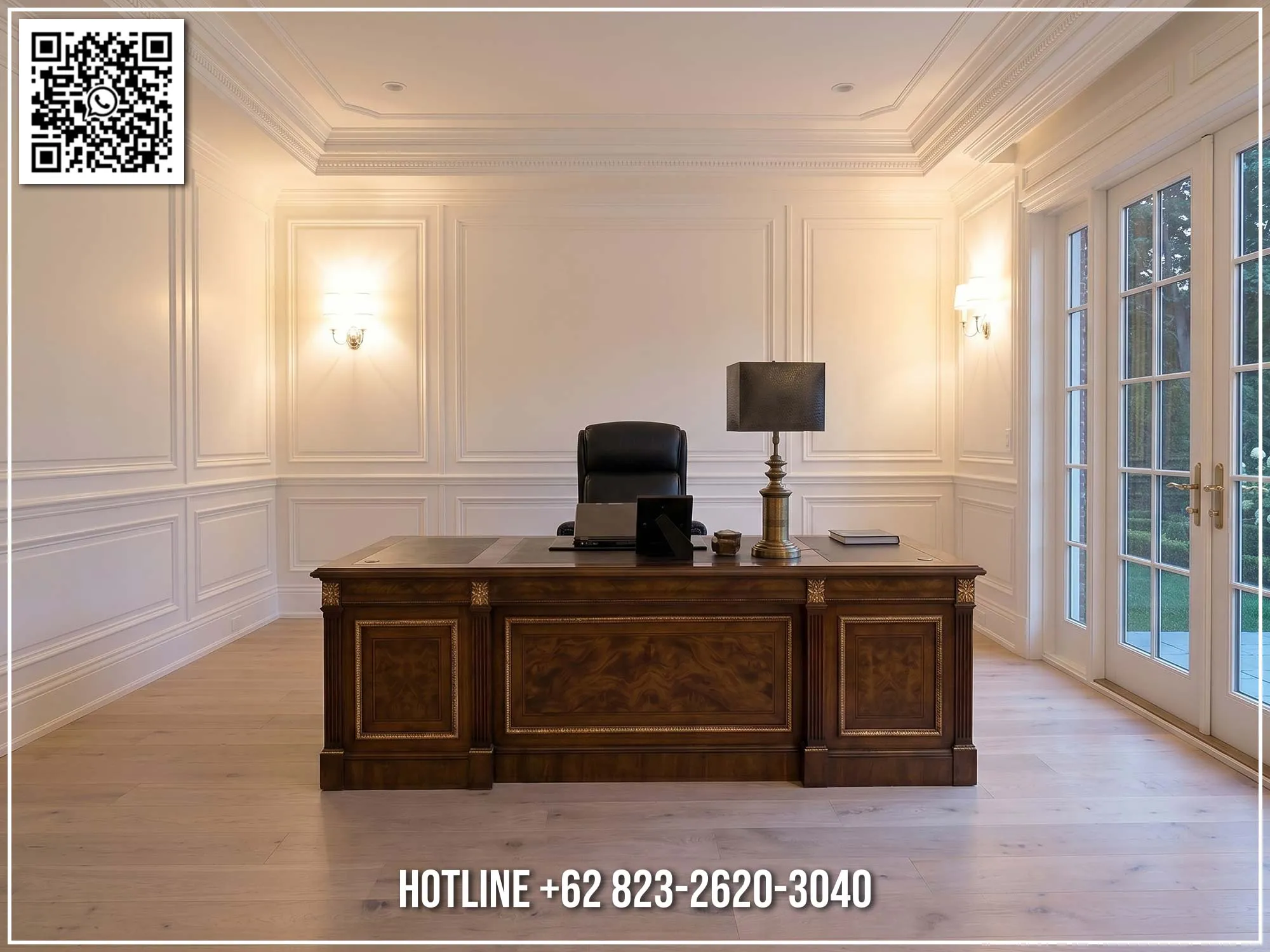 Meja Kantor Direktur Mewah Anastasia 220BT Meja Kantor Direktur Mewah Anastasia 220BT