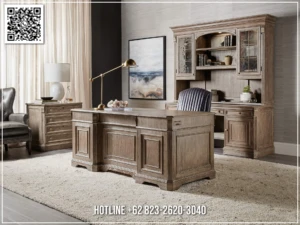 Meja Kantor Jati Moder Solid Wood Premium Quality 192BT &mdash; Bufet TV Jepara | Buffet Jepara Terbaru | Meja TV Mewah