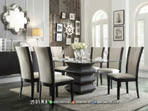 Set Meja Makan Minimalis Milano Promo 202BT &mdash; Bufet TV Jepara | Buffet Jepara Terbaru | Meja TV Mewah