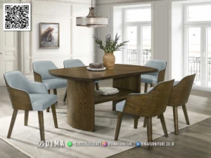 Set Meja Makan Modern Berkualitas Arabella 6 Kursi 210BT &mdash; Bufet TV Jepara | Buffet Jepara Terbaru | Meja TV Mewah