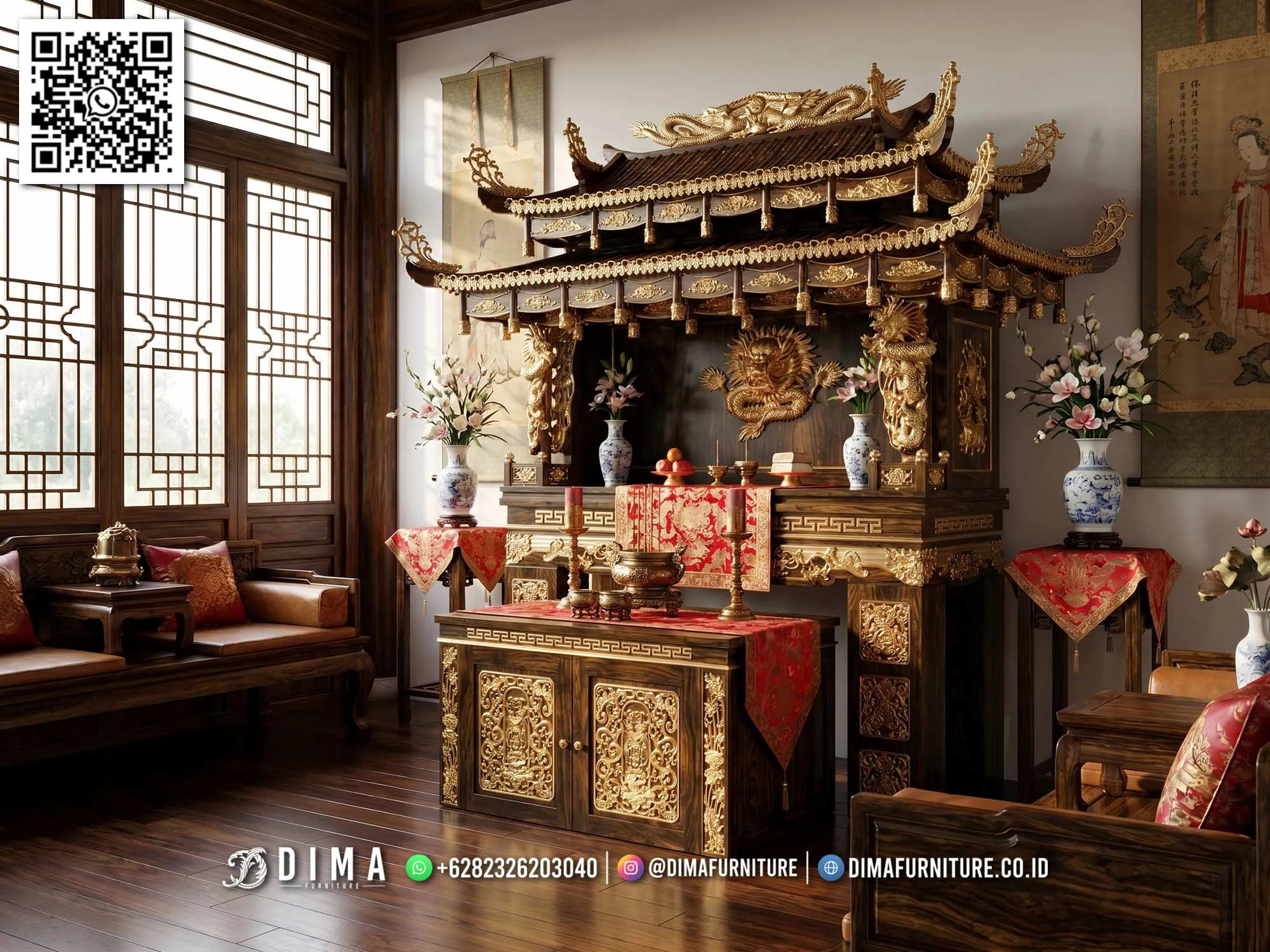 Meja Altar Sembahyang Kayu Jati Harga Diskon 238BT Meja Altar Sembahyang Kayu Jati Harga Diskon 238BT