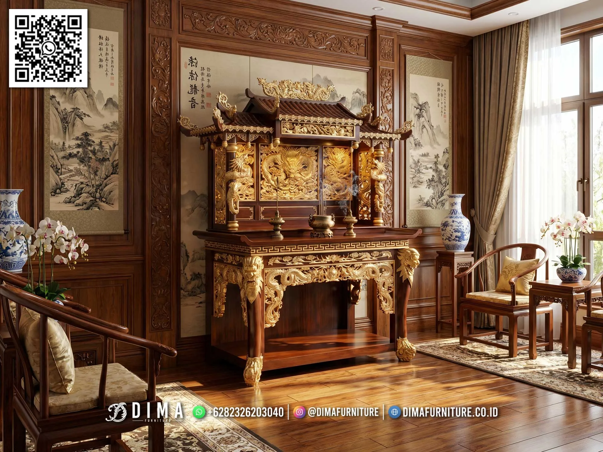 Meja Sembahyang Jati Mewah Berkualitas Premium 232BT Meja Sembahyang Jati Mewah Berkualitas Premium 232BT